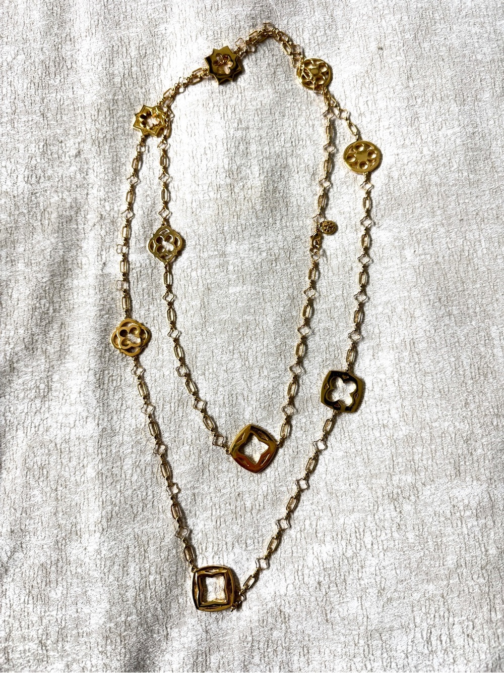 Tory Burch Long Gold Tone Necklace